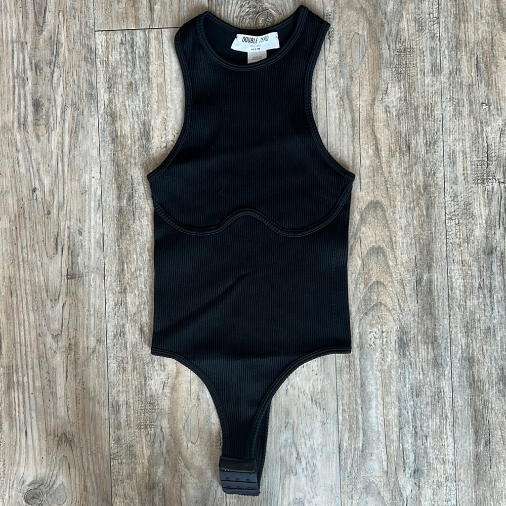 Black tank top body suit